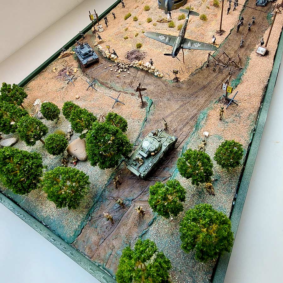 Vue d'ensemble du diorama terminé